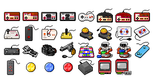 ゲーム機アイコン Tv Game Icons